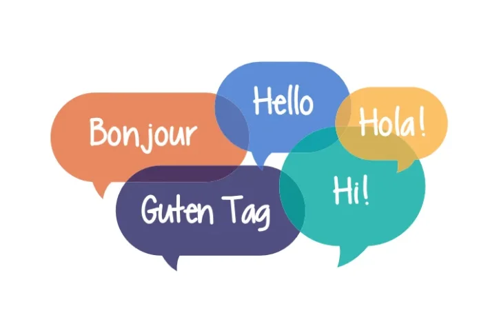 Word 'Hello' written in multiple languages